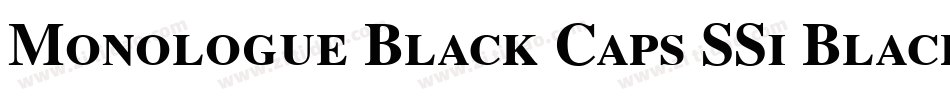 Monologue Black Caps SSi Black Small Caps字体转换